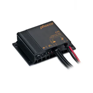 Phocos CIS 12V to 24V 20A single load charge controller timer positive ground