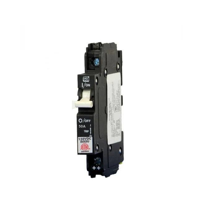 Din Rail Circuit Breakers, 50A - 150VDC PV Array Breaker (MNEPV-50)