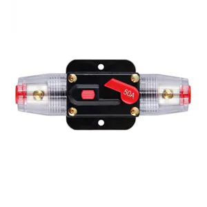 50A 12/24V Inline Resettable Circuit Breaker System, DC