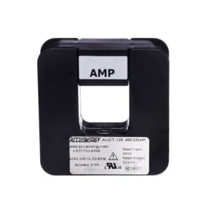 CT, 400A nominal, 0.5%, 333mV, split-core, 1.25″